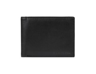 RFID Blocking Leather Billfold Wallet Black