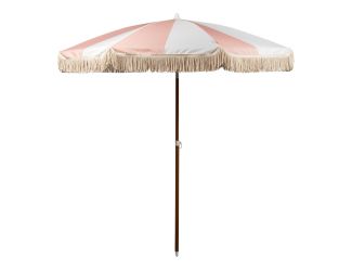 Summerland Portable Beach Umbrella Pink Salt Stripe