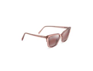 Kou Polarized Sunglasses Translucent Pink Frame Maui Rose Lens