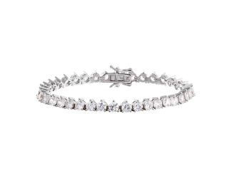 Thin Three Prong Tennis Bracelet Size 7"