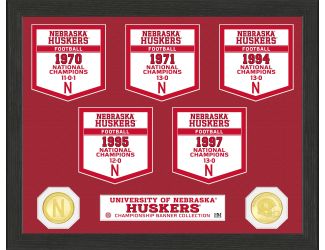 University of Nebraska National Champions Banner Collection Photo Mint