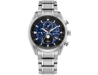 Citizen Mens Sport Luxury Titanium Bracelet watch, Blue dial