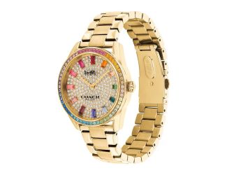 Ladies Preston Rainbow Crystal & Gold Stainless Steel Watch Crystal Dial