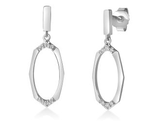 White Topaz Earrings