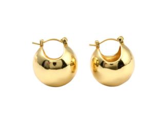 Chunky Bubble Hoop in Gold