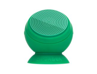 The Barnacle Pro Waterproof Bluetooth Speaker with 8 GB Internal Memory in Galpagos Green