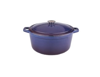 Neo Cast Iron Oval Covered Casserole 5qt Purple