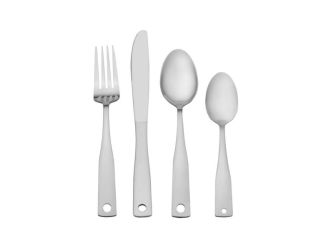 24pc Piccadilly 18/0 Stainless Steel  Flatware Set w/ Caddy