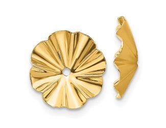 14k Polished Fancy Earring Jackets