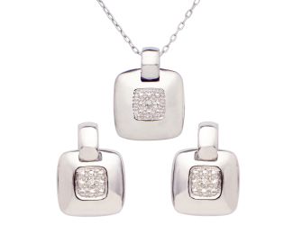 Diamond Earring & Necklace Set