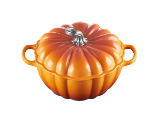 4qt Cast Iron Pumpkin Cocotte Persimmon