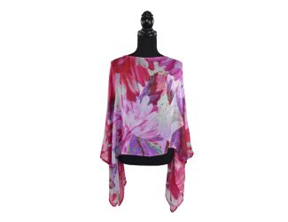Kippling Floral Watercolor Poncho