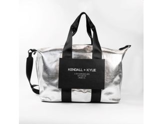 Signature Soft Oversize Weekender - (Silver)
