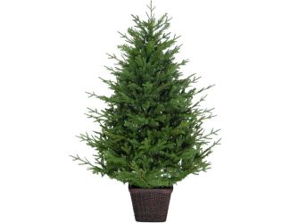 5.0-Ft Adirondack Potted Christmas Tree Dcor