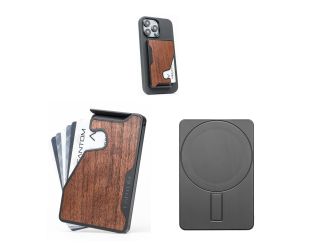 Fantom M Wallet, Extra Slim, Walnut with MagSafe Sticker