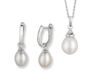 Pearl Earring & Necklace Set