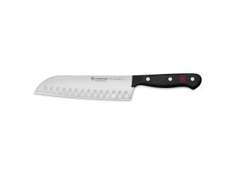 7" Gourmet Hollow Edge Santoku Knife