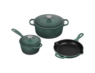 5pc Signature Cast Iron Cookware Set Artichaut