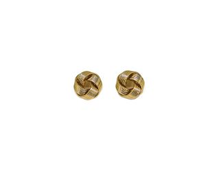 18K Gold Plated Knot Earrings