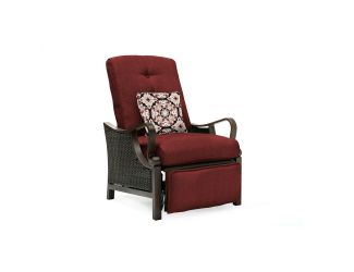 Ventura Outdoor Luxury Recliner in Crimson Red