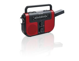 Weather Band Radio w/ Solar Panel USB & Dynamo Hand Crank