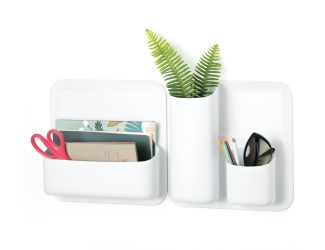 Perch 5pc Magnetic Wall Storage System White