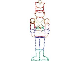 Christmas Giant Outdoor LED Lights, 6-Ft. Toy Soldier (77"H x 25"W)