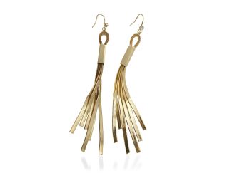 Linear Fishhook Earring- Gold Tone