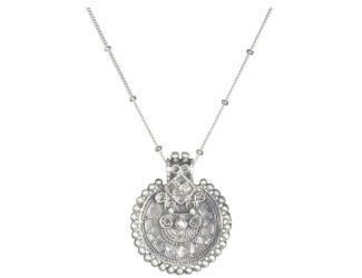 Satya Silver Mandala 36" Necklace