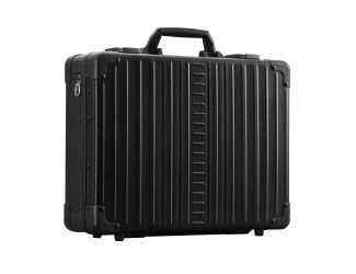 Aleon 17" Business Attache Aluminum Hardside Business Briefcase (Onyx) Black