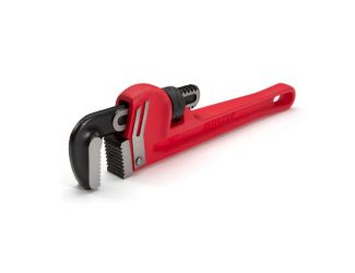 10" Heavy-Duty Cast Iron Straight Handle Pipe Wrench