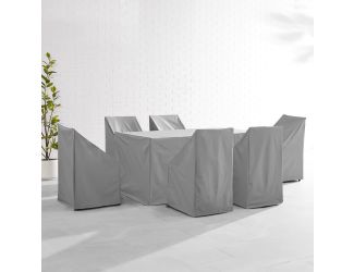 7Pc Outdoor Dining Furniture Cover Set