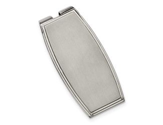 Stainless Steel Brushed and Polished Money Clip