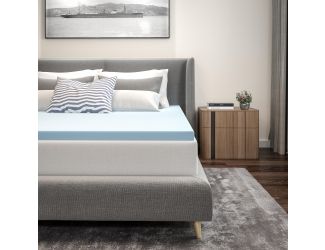 2" Cool Gel Infused Hypoallergenic Cooling Memory Foam Mattress Topper - Queen
