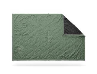 Field Microfleece Blanket - Coastal Green