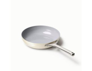 10.5" Nonstick Ceramic Fry Pan Cream