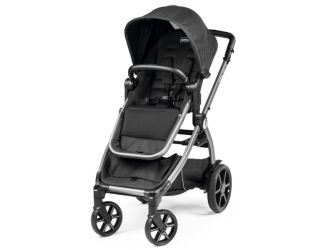 YPSI Single to Double Stroller w/ Reversible Seat True Black
