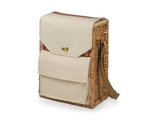 Corsica Wine Basket - Beige Canvas