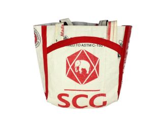 Recycled "Elephant" Cement Bag Tote