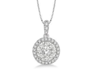 Diamond Cluster Necklace