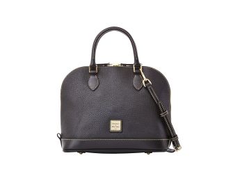 Pebble Grain Zip Zip Satchel