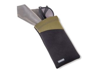 Travel Eyeglass Case - Black/Olive
