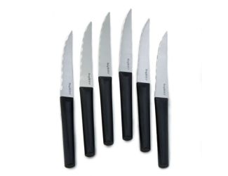 DiNA Matrix 6pc Stainless Steel 4.5" Steak Knife Set