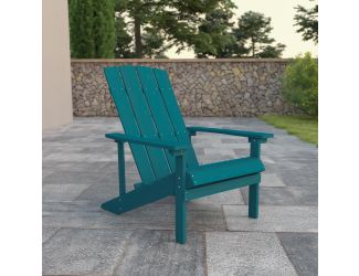 Outdoor Sea Foam All-Weather Poly Resin Wood Adirondack Chair