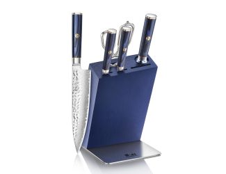6-Piece Kita Series HUA Knife Block Set - Blue