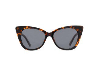 Aura - Cat Eye Wooden Sunglasses Tortoise Cherrywood & Grey Lens