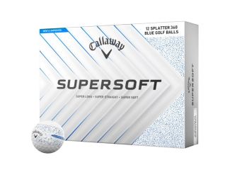 Callaway Supersoft Splatter Blue 2025 Golf Balls - 1 Dozen