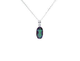 Mystic Topaz Pendant Necklace
