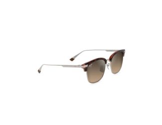 Kalaunu Asian Fit Polarized Sunglasses Shiny Red Havana Frame Maui Rose Lens