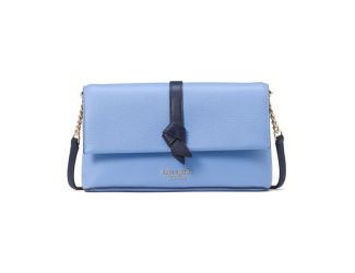 Knott Colorblocked Flap Chain Crossbody -  Genie Blue Multi